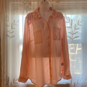 Torrid long sleeve shirt with embellished collar